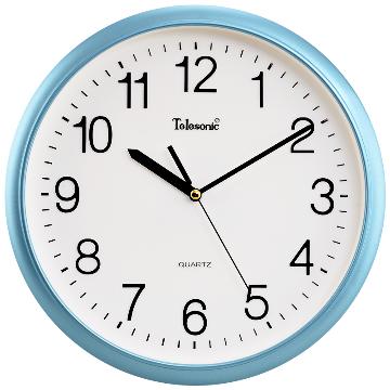 Telesonic Wall Clock, Home Living Room Clock, No Drilling Required, Wall-Mounted, Simple Design, Electronic Clock, Decorative Quartz Clock, 30cm 3