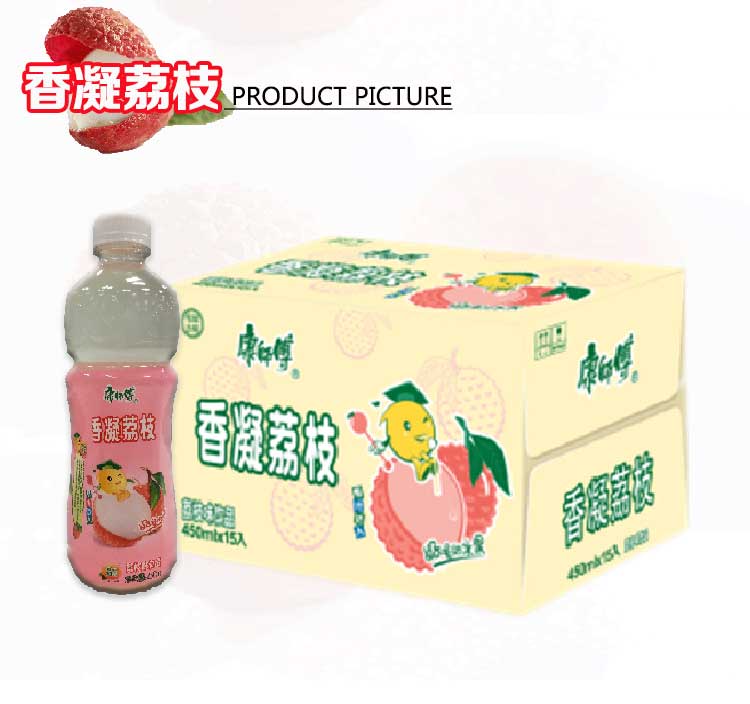 【京东超市】康师傅 香凝荔枝450ml*15瓶,整箱