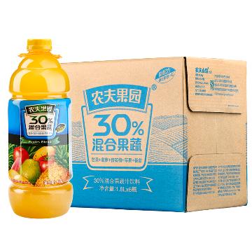 【京东超市】农夫山泉 农夫果园30%1.8l 菠芒普通装1*6瓶 整箱