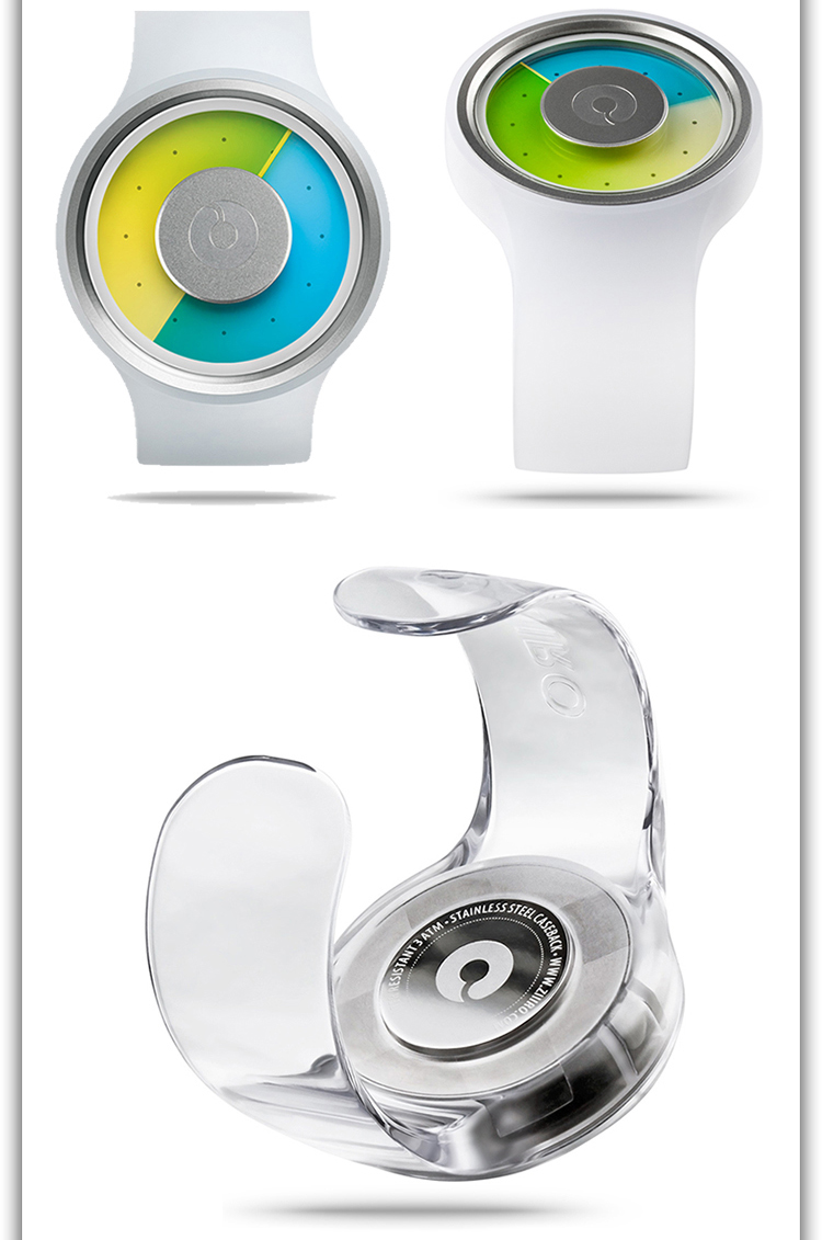 ziiiro手表proton质子系列手表 塑料男女中性无指针手表 z0006白色