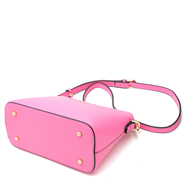 plover 女式单肩包 斜跨贝壳休闲百搭简约时尚女包 73002349-6桃红