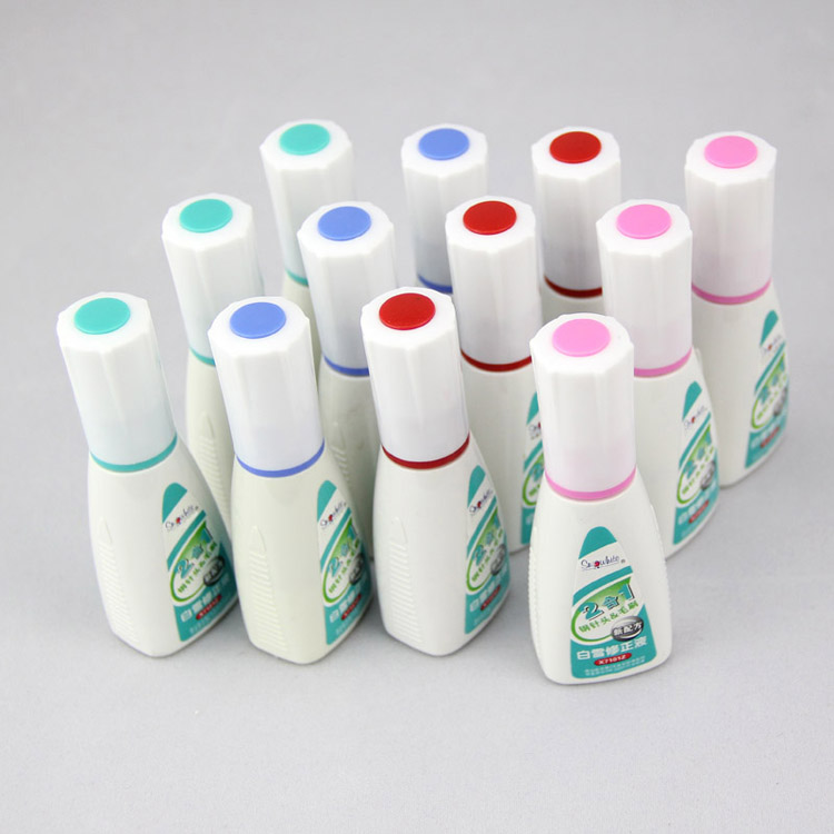 白雪x-7101z 经典笔刷两用型修正液14ml