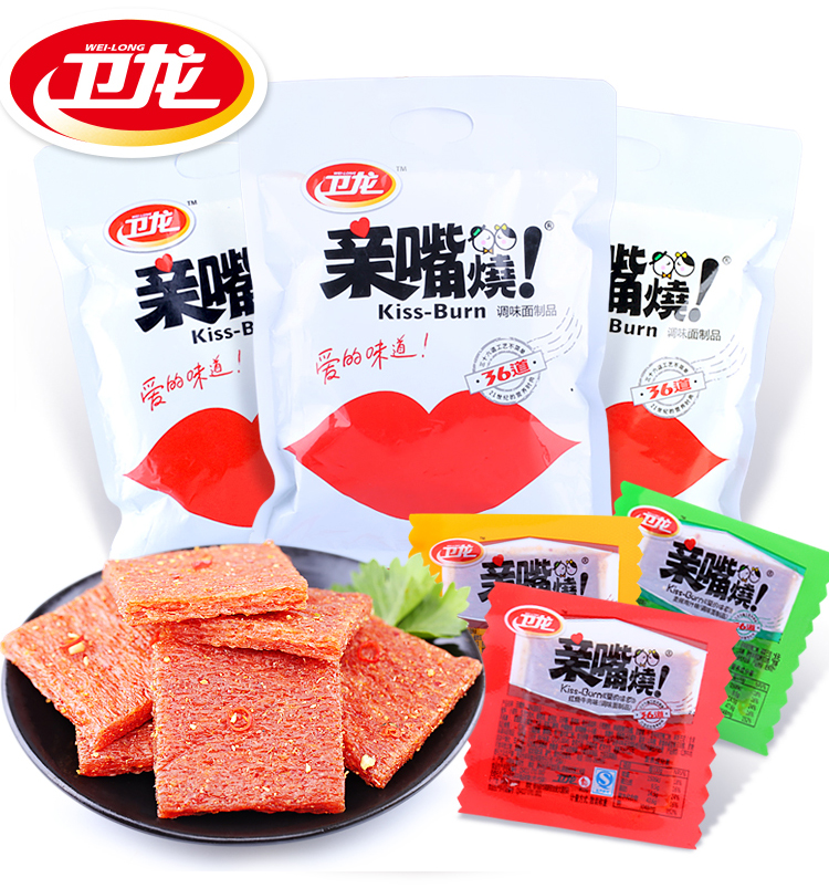 【京东超市】卫龙 亲嘴烧(红烧牛肉味)400g