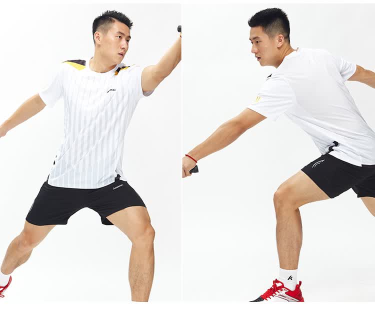 KAWASAKI Badminton Shorts, Unisex Casual Sports Shorts for Men And Women, Breathable Sweat-Wicking Black YMB-181 4XL 9
