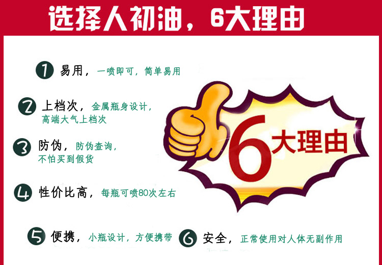 人初油 男性外用延时喷剂 15ml 成人用品/人体润滑