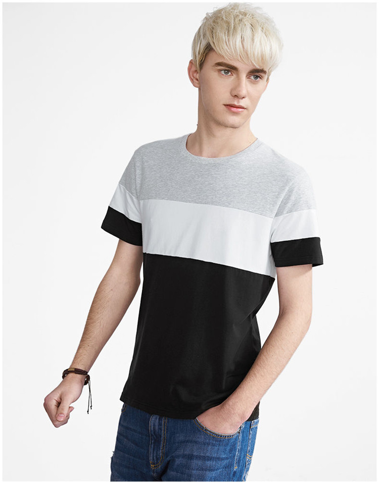 a21 以纯男装休闲修身圆领短袖t恤 4621330081 黑色 185/96a/xxl