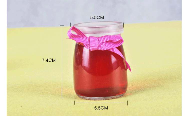 
                                        
                                        千团精工 胖嘟嘟型创意DIY布丁瓶 牛奶瓶 茶叶瓶玻璃瓶 6只装                