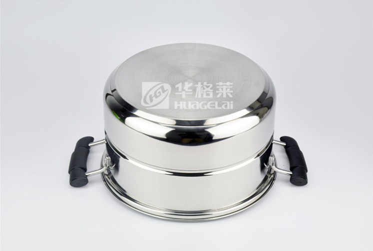 华格莱（HUAGELAI）蒸锅 24cm复底单篦