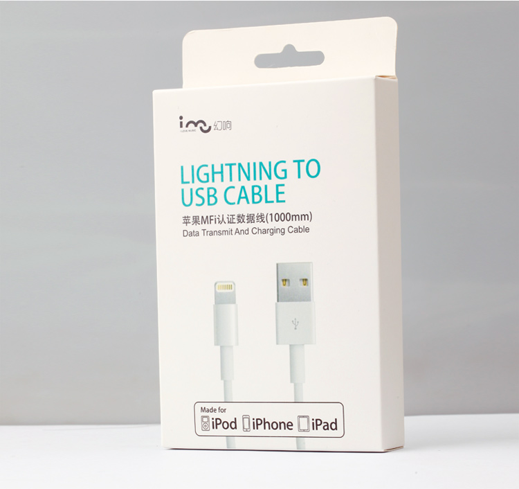 
                                        幻响（i-mu）MFi认证 苹果数据线XS Max/XR/X/8手机快充充电器线USB电源线 支持iphone6s/7Plus/ipad 1.2米白                
