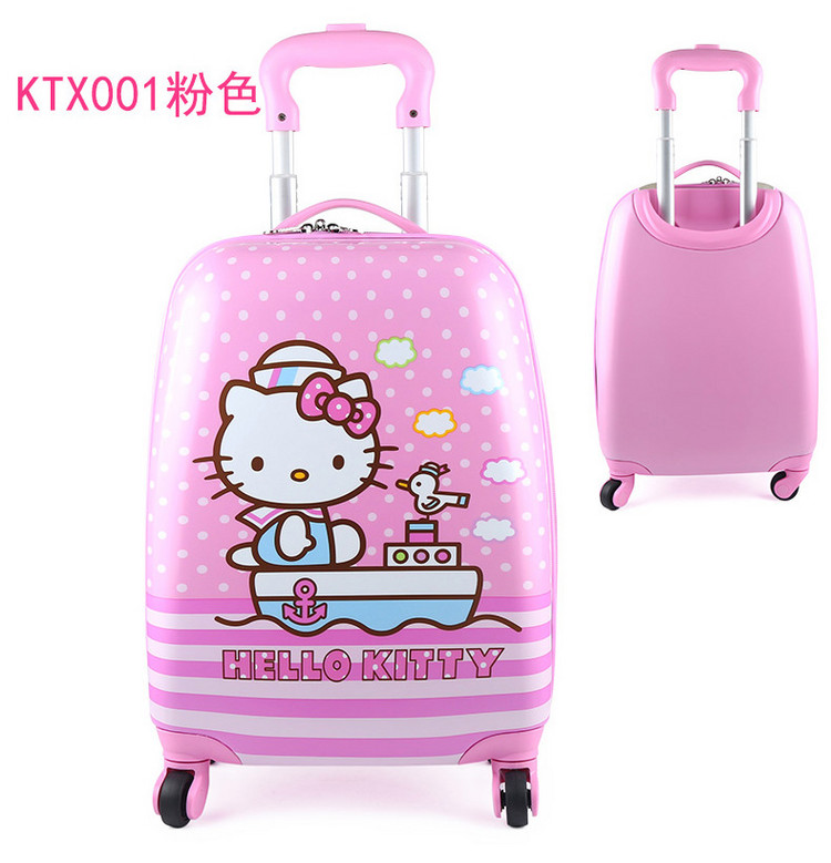 凯蒂猫（HELLO KITTY）女童行李箱儿童拉杆旅行箱 K...-京东