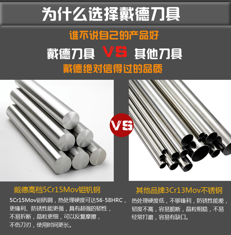 
                                        
                                        戴德（Daeden）不锈钢刀具 六件套 DP020                