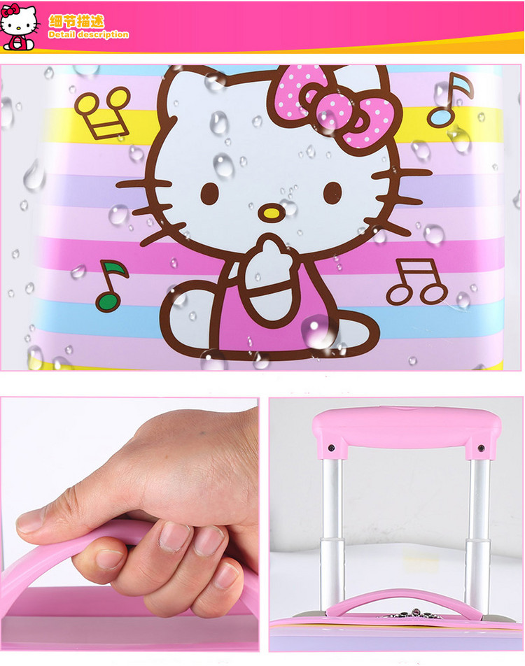 凯蒂猫（HELLO KITTY）女童行李箱儿童拉杆旅行箱 K...-京东