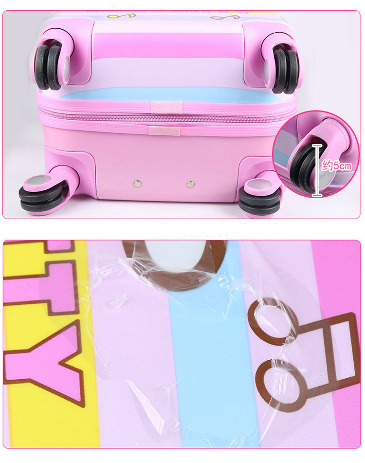 凯蒂猫（HELLO KITTY）女童行李箱儿童拉杆旅行箱 K...-京东
