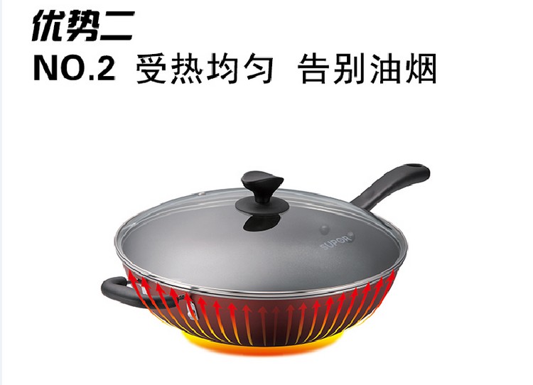 
                                        
                                                            苏泊尔 32CM炫彩易洁不粘炒锅PC32S3                