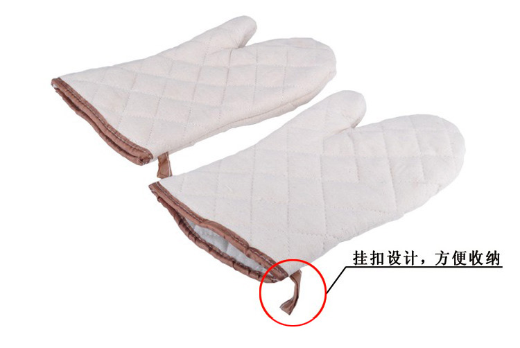 
                                        
                                                                                千团精工 烘培工具 厨房加厚隔热手套（两只装）烤箱微波炉耐高温防烫手套                
