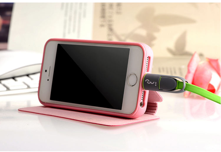 
                                        幻响（i-mu）苹果6/6s数据线充电线 安卓Micro二合一 iPhone5/6s/7 Plus/SE/iPad Air Mini 华为小米 绿色                