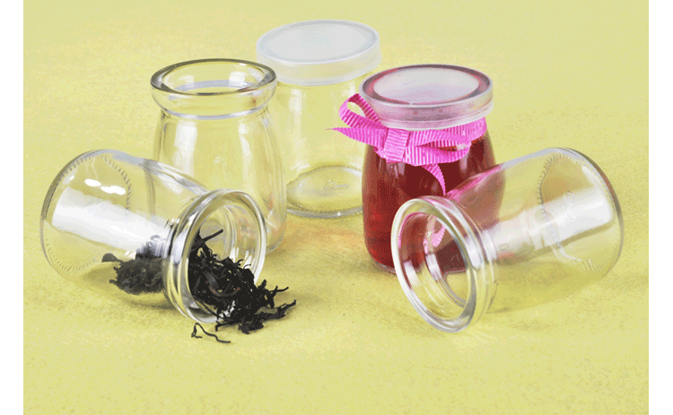 
                                        
                                        千团精工 胖嘟嘟型创意DIY布丁瓶 牛奶瓶 茶叶瓶玻璃瓶 6只装                