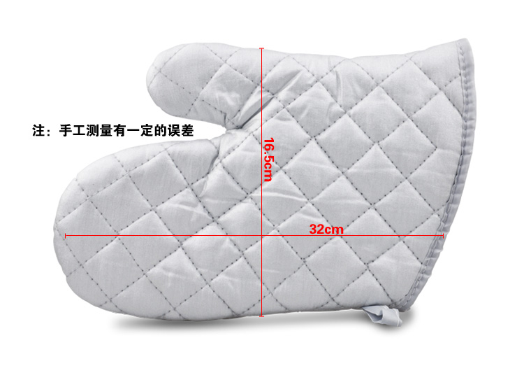 千团精工 防高温手套 烘焙专用手套 银色 烘焙手套 银色中号1双