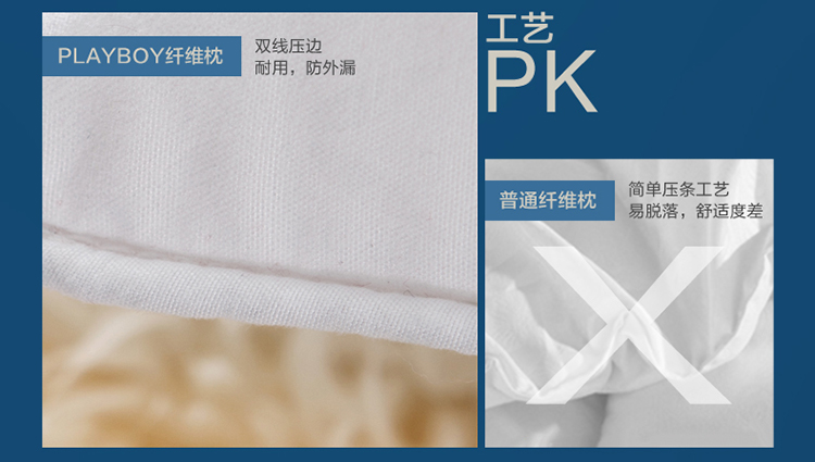 花花公子 PLAYBOY 舒适枕头 甜蜜梦乡双人枕芯