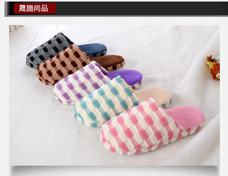 晟旎尚品 玉米粒珊瑚绒拖鞋 绿色 38-39