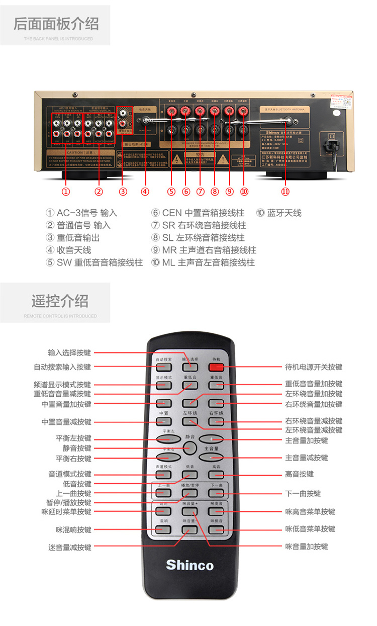 新科5500功放机参数图片