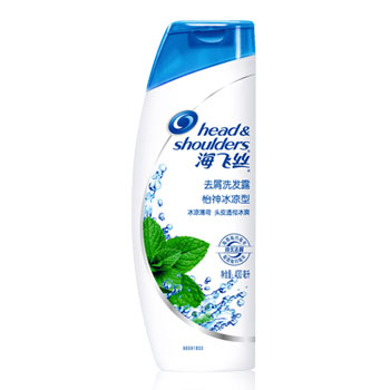 
                                        
                                                            海飞丝洗发水怡神冰凉薄荷400ml 持久去屑清爽柔顺滋养                