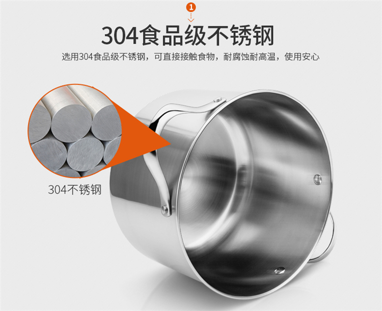 铂帝斯Bodeux 香榭高汤锅24cm钢化可视玻璃盖 304...-京东