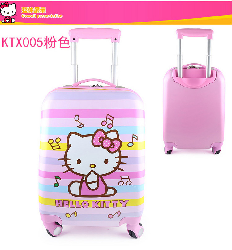 凯蒂猫（HELLO KITTY）女童行李箱儿童拉杆旅行箱 K...-京东