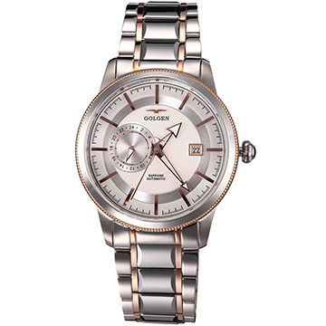古尊(golgen)手表 时尚系列机械男表白色gn.6088m.vrs