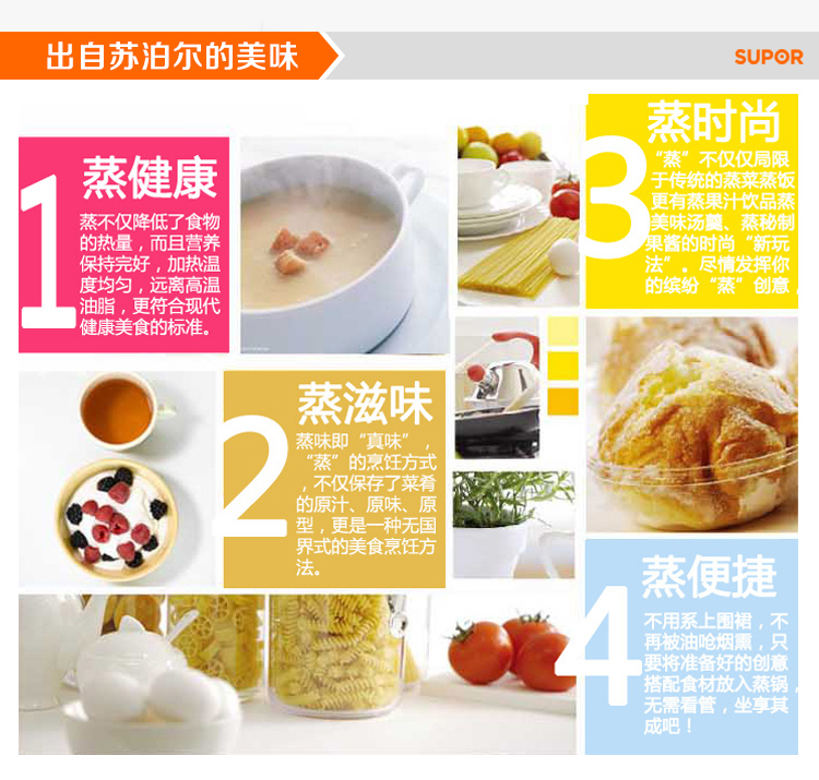 
                                        
                                        苏泊尔28cm巧乐宝易存储三层蒸锅SZ28T1                