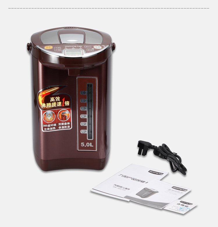 九阳（Joyoung）JYK-50P03A电热水瓶5L家用烧水壶不锈钢三段保温电水壶