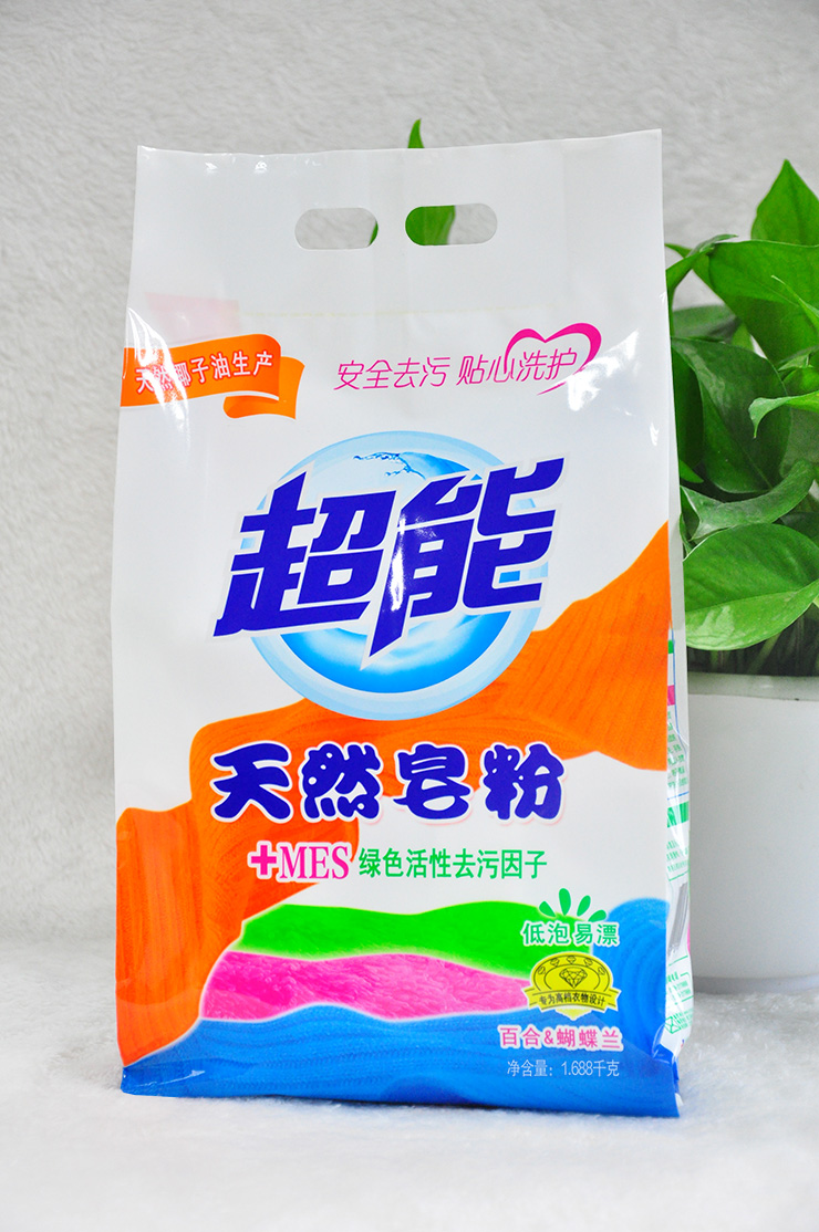 超能 天然皂粉(mes绿色活性去污)1.688kg(新老包装随机发货)