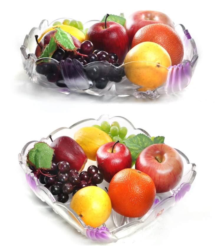 
                                        【京东超市】克芮思托 NC-8259玻璃果盘郁金香彩饰方型果盘果斗26厘米颜色随机                