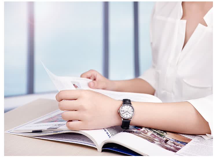 EBOHR Watch, Master Series Casual Leather Strap Mechanical Watch for Men And Women, Birthday Mid-Autumn Festival Gift, 36170135/142 14