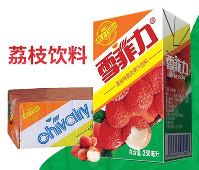 雪菲力 chivalry 荔枝味 果汁饮料 250ml*24瓶 整箱装 可口可乐公司