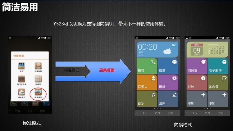华为 Y523 深灰 移动4G手机