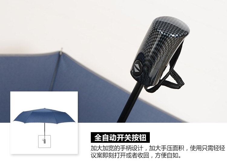 
                                        
                                        美度 MAYDU 男士商务三折全自动雨伞M3218 蓝色                