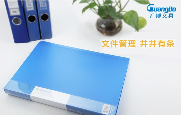 
                                                                                广博(GuangBo) 60页PP资料册 文件册 档案册 办公用品 蓝色 锐文A3160                