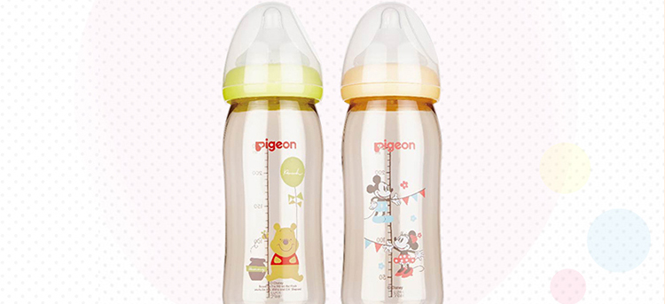 贝亲(pigeon)aa162 disney自然实感宽口径ppsu彩绘塑料奶瓶240ml 配m