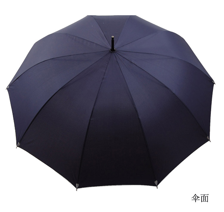 
                                        
                                                            天堂伞 直杆伞自开长柄伞晴雨伞加大2-3人经典商务伞远红外线负离子太阳伞遮阳伞76cm*10骨 藏青色                