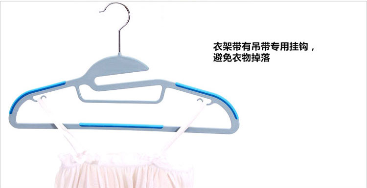 
                                        
                                        丽姿 干湿两用防滑魔术衣架16只 蓝色薄款多功能塑料晾晒挂衣服                