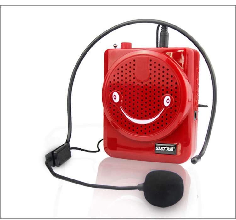 先科（SAST）SA-501 多功能教学促销显示屏便携扩音器插卡音乐播放器（红色）