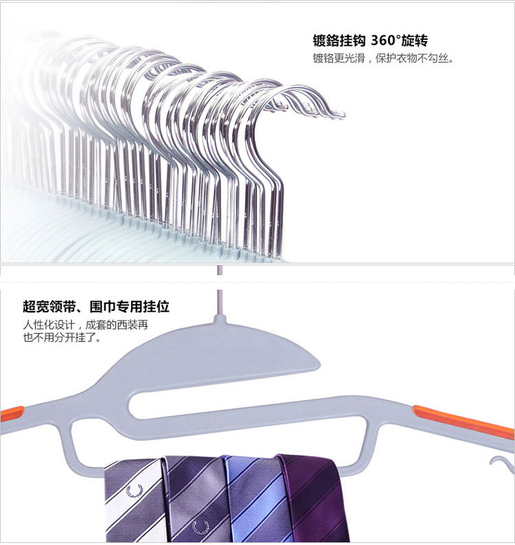 
                                        
                                        丽姿 干湿两用防滑魔术衣架16只 蓝色薄款多功能塑料晾晒挂衣服                