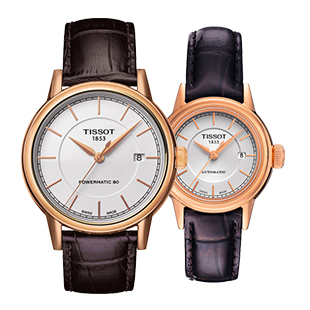 天梭(tissot)手表 卡森系列 石英情侣表