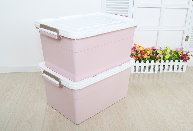 
                                        美丽雅 芙拉滑轮整理箱 中号38L带盖 2只装 HC058675                