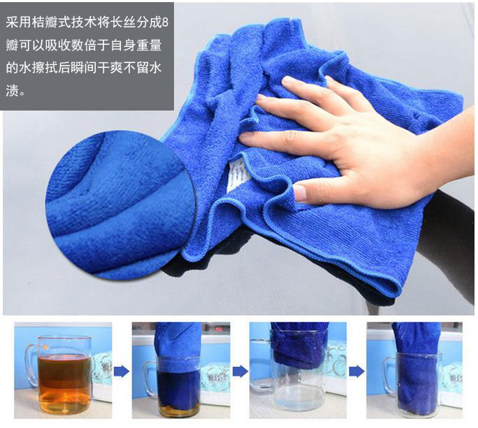 
                                                                                车旅伴 Car Buddy 超细纤维大号洗车毛巾吸水擦车布 160*60cm 一条装 蓝色 汽车用品 HQ-C1284                