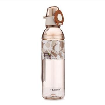 
                                        品家家品运动水壶 PC塑料户外直饮水壶(600ml)大容量随身水杯子PJ-4232 棕色                