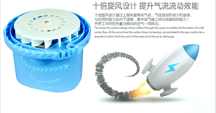 
                                        
                                        太力真空收纳压缩袋专用抽气工具180W电动抽气泵旋风大抽力迷你小巧                