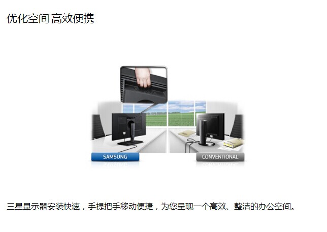 三星（SAMSUNG）S23C650D 23英寸LED背光宽屏商用液晶显示器