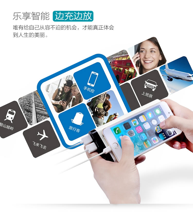 迪比科（DBK）N20 超大容量20000毫安移动电源通用充电宝	